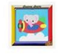 Kit compet Canevas - 15x15cm - Eléphant dans avion - gros trous spécial débutant Multicolore G