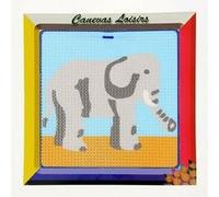 Kit compet Canevas - 15x15cm - Elephant gris - gros trous spécial débutant Multicolore G