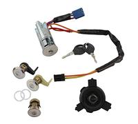 Kit Complet 3 Serrures avec Antivol de Direction, Bouchon de Réservoir et 2 Clés compatible pour 206 (3/5 portes, A trois volumes, CC, SW, Van) - 4162.PS