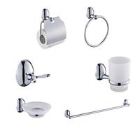 Kit Complet 6 Accessoires Salle De Bain Asta Savon WC 03903 Porte-Serviette