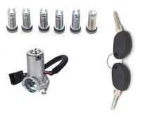 Kit Complet 6 Barillets Portière- 1-Antivol De Direction Avec Clés - Iveco Daily Iv Fourgon 35c14 V, 35c14 V\P, 35s14 V, 35s14 V\P 09/2009>08/2011