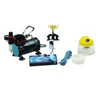 KIT COMPLET AEROGRAPHIE PROFESSIONNEL KIT AIRBRUSH COMPRESSEUR