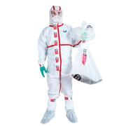 Kit complet amiante avec combinaison jetable taille XL WeeSafe Type 5/6 - Blanc