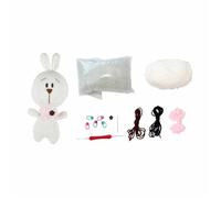 Kit Complet Amigurumi ""valentin Le Lapin"" 17cm Blanc