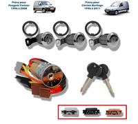 Kit Complet Antivol de Direction AVEC 3 Serrures de Porte ET 2 Clés pour BERLINGO PARTNER 96 à 08 - 9170G3 4162C8 4162H9 9170CW
