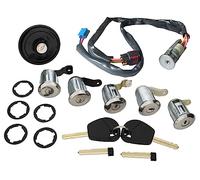 Kit Complet Antivol de Direction AVEC 5 Barillets, 1 Bouchon de Carburant, 2 Clés ET 2 Lames compatible avec BERLINGO PARTNER de 1996 à 2008-4162AN 4162AP