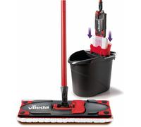 Kit complet balai à plat avec seau essoreur, housse microfibre, pour carrelage SERPILLERE