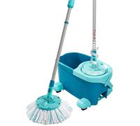 Kit complet balai serpillère et seau essoreur mobile avec roulettes, classique SERPILLERE