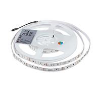 Kit complet bande LED RGB Smd5050 300LED 1000 lm 120° Ip20 5 m et boîtier avec télécommande et alimentation 12 V