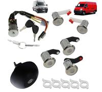 Kit Complet Barillets Neiman Antivol de Direction Bouchon de Réservoir avec Clés pour Porte Avant Arrière Latérale compatible MASTER 2 MOVANO INTERSTAR 7701471591 7701471592