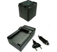 Kit Complet : Batterie + Chargeur - Batterie Li-ION + Chargeur avec Adaptateur Voiture pour Panasonic HDC SD800 SD900 SD909 TM900 HS900 remplace VBN390 VBN260 VBN130 avec infochip