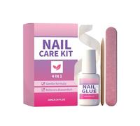 Kit complet : comprend de la colle et une lime en soie conçue pour réparer les ongles cassés ou fendus tout en favorisant la récupération naturelle, ce qui le rend adapté pour les hommes et les femmes