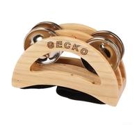 Kit complet d'accessoires Cajon pour gecko Box Drum comprenant 6 pièces de percussions comprenant un tambourin à pied, des clochettes et des castagnettes en bois (robinet GK05)