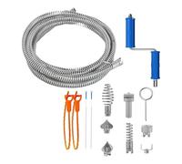 Kit complet d'accessoires de plomberie de 5 mètres avec brosse robuste pour un entretien efficace et une réparation de tuyaux flexible