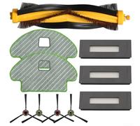 Kit complet d'accessoires pour aspirateur robot Deebot Ozmo 930 610 avec brosse à rouleau, brosses latérales, filtres et serpillères lavables (A)