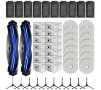 Kit complet d'accessoires pour ECOVACS pour Deebot T50 Pro - Pièces de rechange complètes avec brosses et serpillères pour le nettoyage