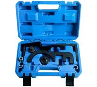 Kit complet d'alignement d'arbre à cames compatible avec les unités diesel N47 N47s N57 avec huit outils essentiels dans un récipient bleu