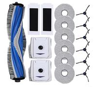 Kit complet de 17 pièces de rechange pour aspirateur ECOVACS, DEEBOT, T30 Pro, OMNI avec brosses latérales principales, filtres, sacs à franges