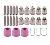 Kit complet de 26 consommables pour coupe-plasma AG60 avec embouts de torche de 0 8 mm, électrodes et tasses de guidage pour la fabrication en métal