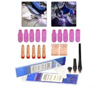 Kit complet de 48 accessoires pour soudage TIG avec buse WP171826, parfait pour le soudage AC et DC