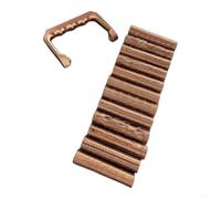 Kit complet de 9 rouleaux texturés avec motifs imprimés 3D pour créer un terrain réaliste sur l'argile et les surfaces de modélisme rose (or rose)