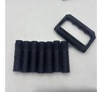 Kit complet de 9 rouleaux texturés avec motifs imprimés en 3D pour créer un terrain réaliste sur des surfaces en argile et des maquettes Rose (noir)