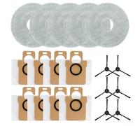 Kit complet de balai à franges et brosse latérale pour aspirateur robot JONR pour robot T5 PRO conçu pour une meilleure absorption de la saleté et un balayage des bords (A)