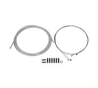 Kit complet de boîtier de câble de frein pour vélo de montagne et de route pour une meilleure performance de freinage (argenté)