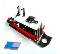 Kit complet de bordage contenant un support de fixation avec ruban de guidage, une griffe, un pied de biche et une plaque à aiguille, pour machine à coudre Pfaff 335