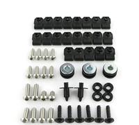 Kit Complet De Boulons Capot Clips Recouvrement Écrous pour Yamaha pour NMAX 125 155 2015-2019(Argent)