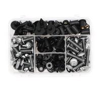 Kit complet de boulons de carénage, Clip de carénage, boulons de pare-brise, vis, écrous de vitesse M6 adaptés pour Z650 Z750 Z800 Z900 Z1000 Boîte outils(Titanium)