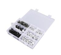 Kit Complet De Boulons De Carénage De Moto, Clips, Vis De Fixation De Rondelle Pour Pièces De Moteur Pour YZF R6 R1 R3 R25 FZ07 FZ09 clip fixation(Argent)