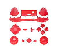 Kit complet de boutons de rechange pour Xbox Series X/S, pièces de réparation LB RB LT RT Bumpers Trigger D-pad ABXY Start Back Sync Share Keys pour manette Xbox Series X Xbox Series S (rouge)