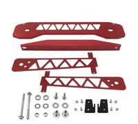 Kit complet de bras de commande inférieur de barre de liaison de sous-châssis arrière en aluminium Compatible avec Civic FG2 FD 2006-2011(Red)