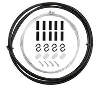 Kit Complet de Câbles de Dérailleur pour Vélo, Ensemble Universel pour VTT et Vélos de Route, Gaine de Câble Résistante, Longueur Ajustable, Remplacement Facile, 2m Pour Dérailleurs, 1,55m et 2,1m