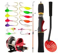 Kit complet de cannes à pêche - Sac de voyage avec moulinet - Équipement de pêche complet pour débutants