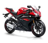 Kit complet de carénages en plastique ABS pour moto avec trous pré-percés pour Yamaha R125 (rouge rubis, 2014-2018)