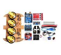 Kit complet de châssis voiture/robot 4 roues motrices pour Arduino