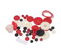 Kit complet de décoration de Noël avec bonhomme de neige, arbre, ange, Père Noël, fil et accessoires en feutre pour projets de vacances en famille (Père Noël)