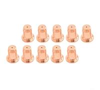 Kit complet de découpe plasma pour CUT60 avec embouts d'électrode, 10 électrodes, 10 buses, capuchon de blindage et anneau (10 buses de 0,9 mm)