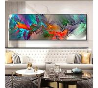 Kit Complet de Diamond Painting DIY 5D, Abstrait Bleu Pourpre Grande Taille Peinture Diamant Broderie Mosaique Murale pour Artisanal sur Tissu en Toile Home Wall Décoration (50x100cm/20x40in）