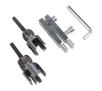 Kit complet de filetage de tuyau avec 2 outils de filetage pour usage intérieur et extérieur avec compatibilité 1/2" 3/4" et fonction de retrait de fil cassé