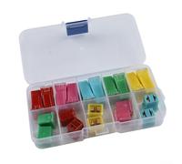 Kit complet de fusibles assortis pour une utilisation automobile, lot de 20 avec fusibles carrés 20 A 30 A 40 A 50 A 60 A pour voitures et camionnettes