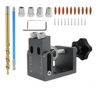 Kit complet de gabarit de poche 32 pièces conçu pour le travail du bois précis et les réparations à la maison