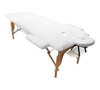 Kit complet de housses polaires pour table de massage - Sherpa - Blanc - Vivezen Blanc G