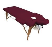 Vivezen - Drap Housse De Protection 4 Pièces En Éponge Pour Table De Massage - Prune