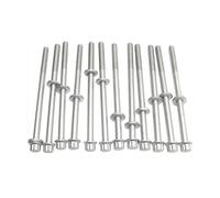 Kit complet de joints culasse et boulons Compatible With moteur 2,5 L, compatible avec Subaru Forester Baja, Legacy, Impreza, Outback EJ25, EJ251, EJ253, 2458 cm³, H4 essence(Bolts)