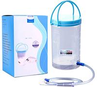 Kit Complet de Lavement Pour Nettoyage Du CôLon，MTSXDYT Kit Seau de Lavement 1200ml, Inclus Un Pack de 10 Tubes Intestinaux de 25cm，Kit Irrigateur RéUtilisable Pour Un Nettoyage HygiéNique Du CôLon