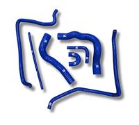 Kit complet de manchons pour circuit d'eau de refroidissement compatible avec Nissan Patrol 160 K160 SD33 et SD33T : silicone renforcé de 5 mm et 4 couches (bleu)