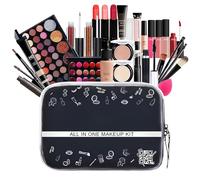 Kit Complet De Maquillage Pour Filles Débutantes | Ensemble De Maquillage Multi-usage Essential Starter Bundle - Ensemble De Tout-en-un Avec Correcteur, Brillant À Lèvres, Palette De Fards